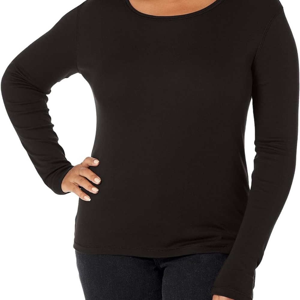 Kirkland Signature Black Long Sleeve Blouse